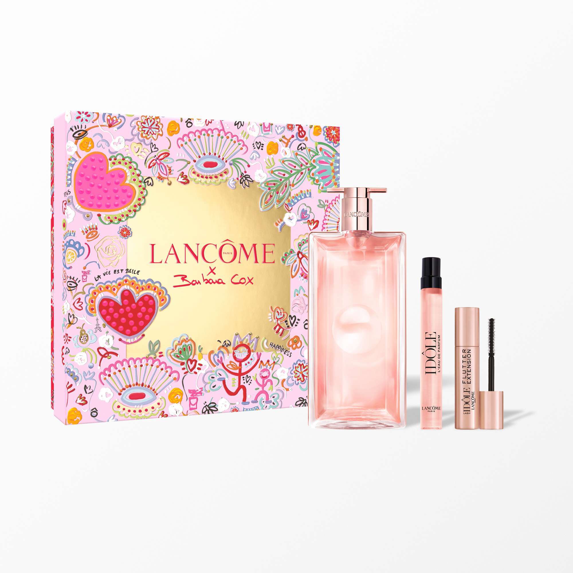 Coffret Cadeau Lancome Idole Eau de Parfum 50ml + Format Voyage 10ml + Lash Idole Flutter Extension 2ml