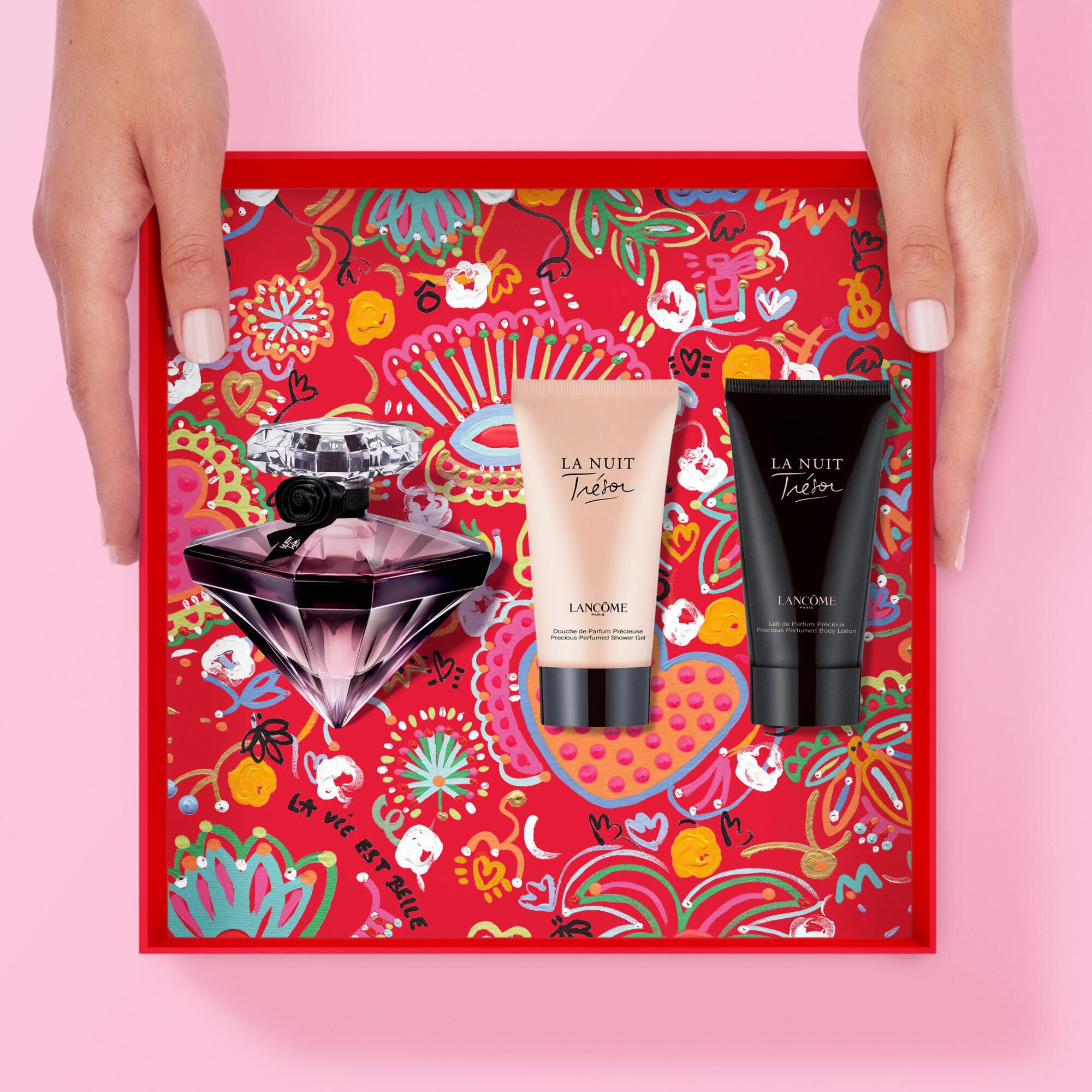 Coffret Cadeau Lancome La Nuit Tresor Eau de Parfum 50ml + Gel Douche 50ml+ Lait Corps 50ml