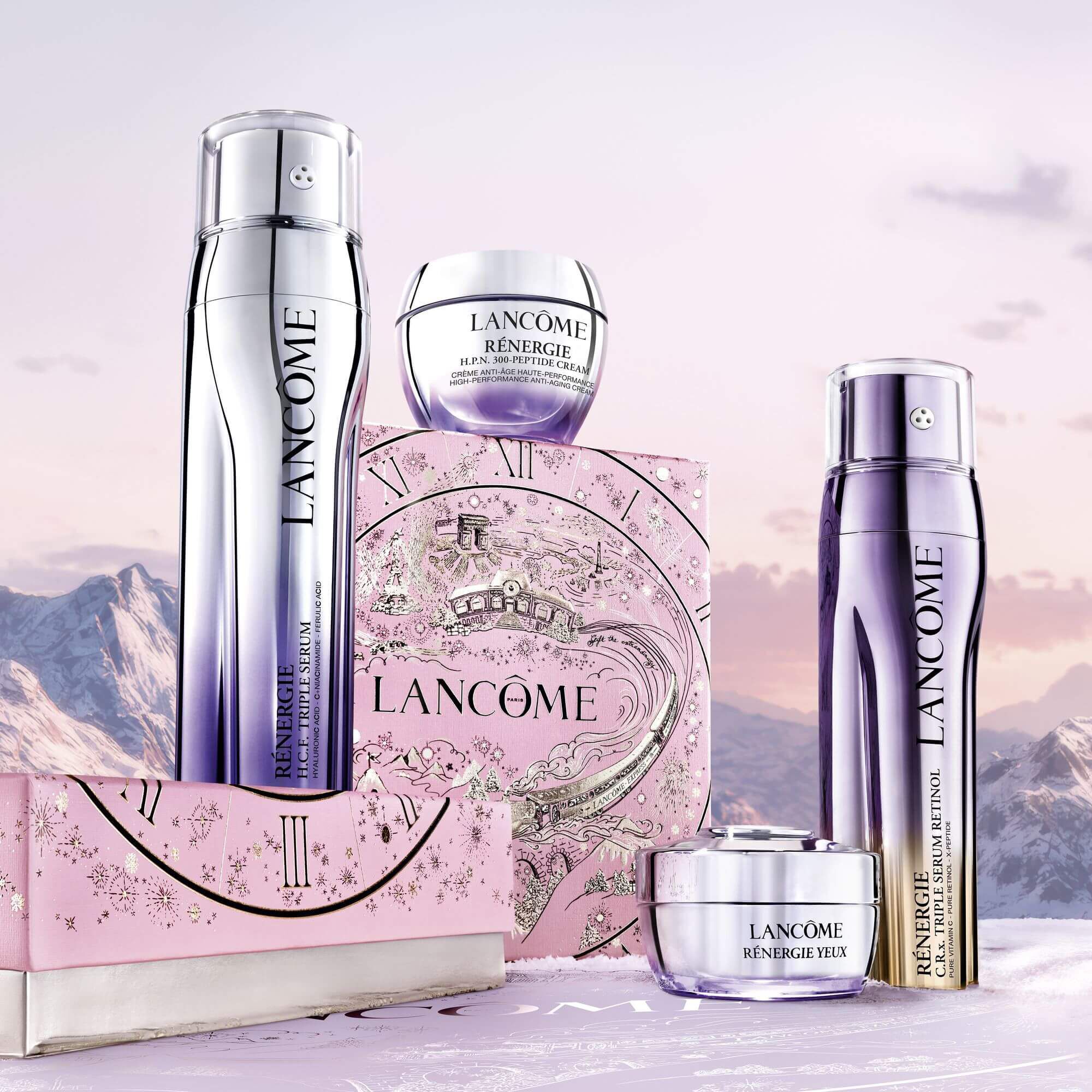 Coffret Noël Soin Anti-Âge Triple Sérum Rénergie | Lancôme | Soin