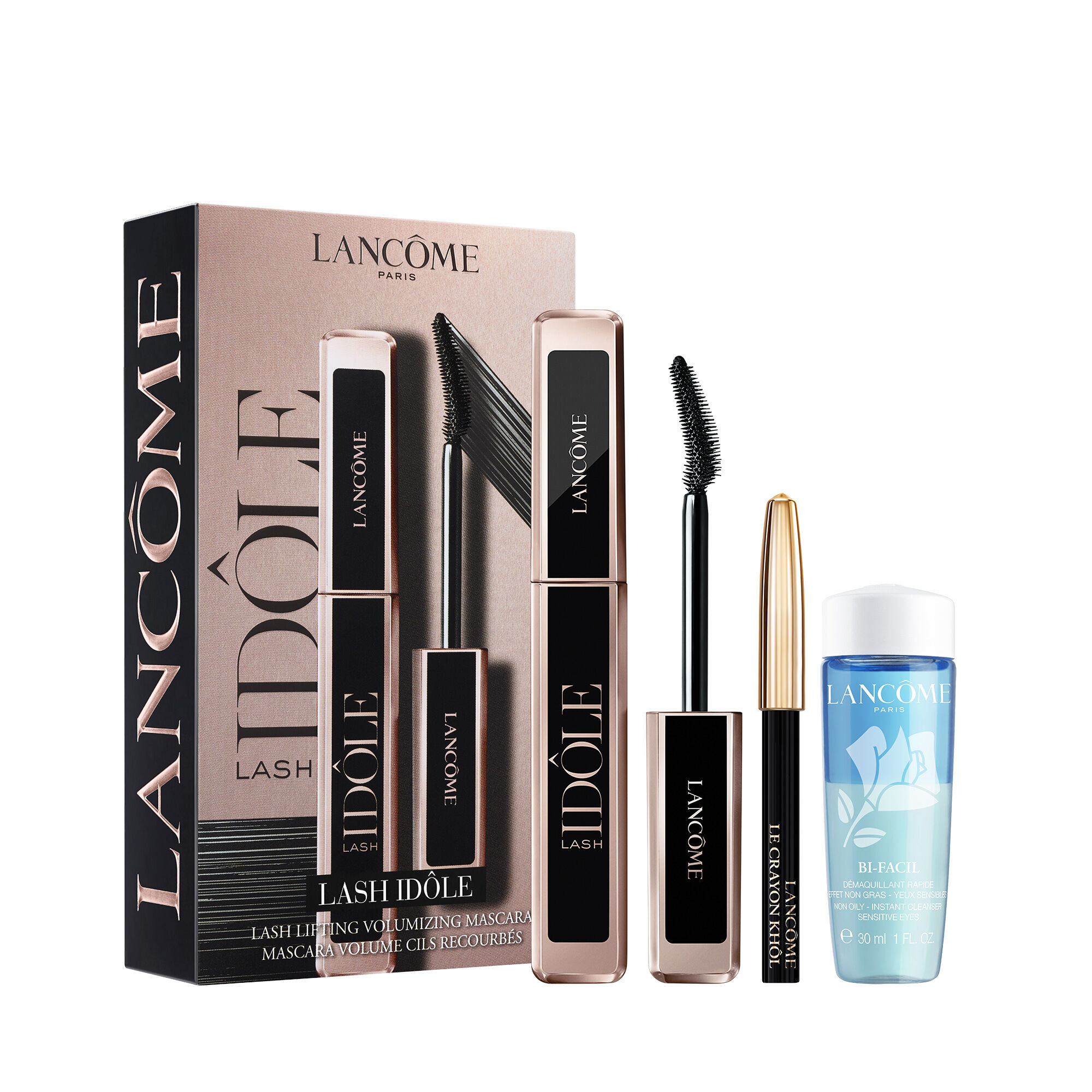 COFFRET - MASCARA LASH IDÔLE, LE CRAYON KHÔL & BI-FACIL | LANCÔME