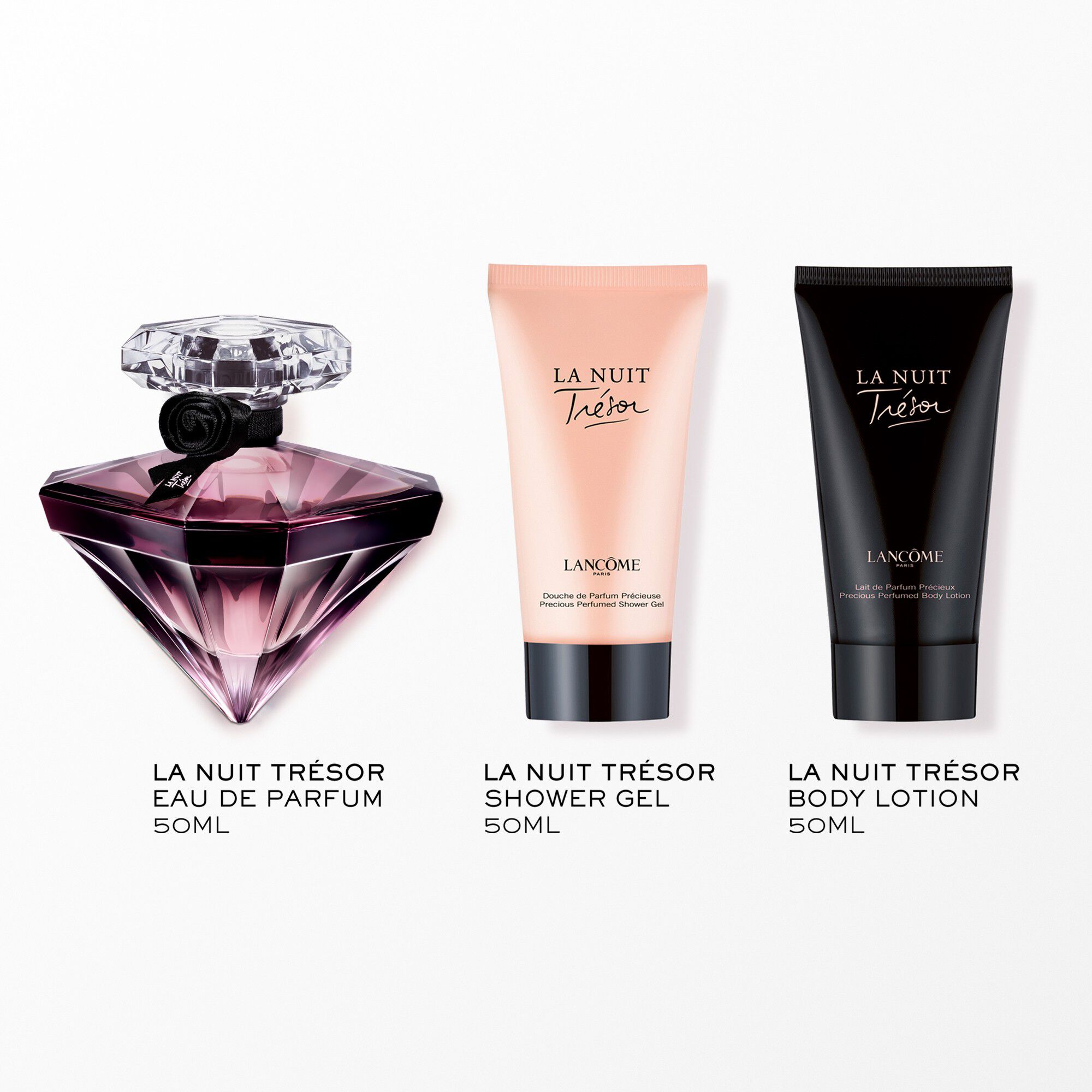 Coffret Cadeau Lancome La Nuit Tresor Eau de Parfum 50ml + Gel Douche 50ml+ Lait Corps 50ml