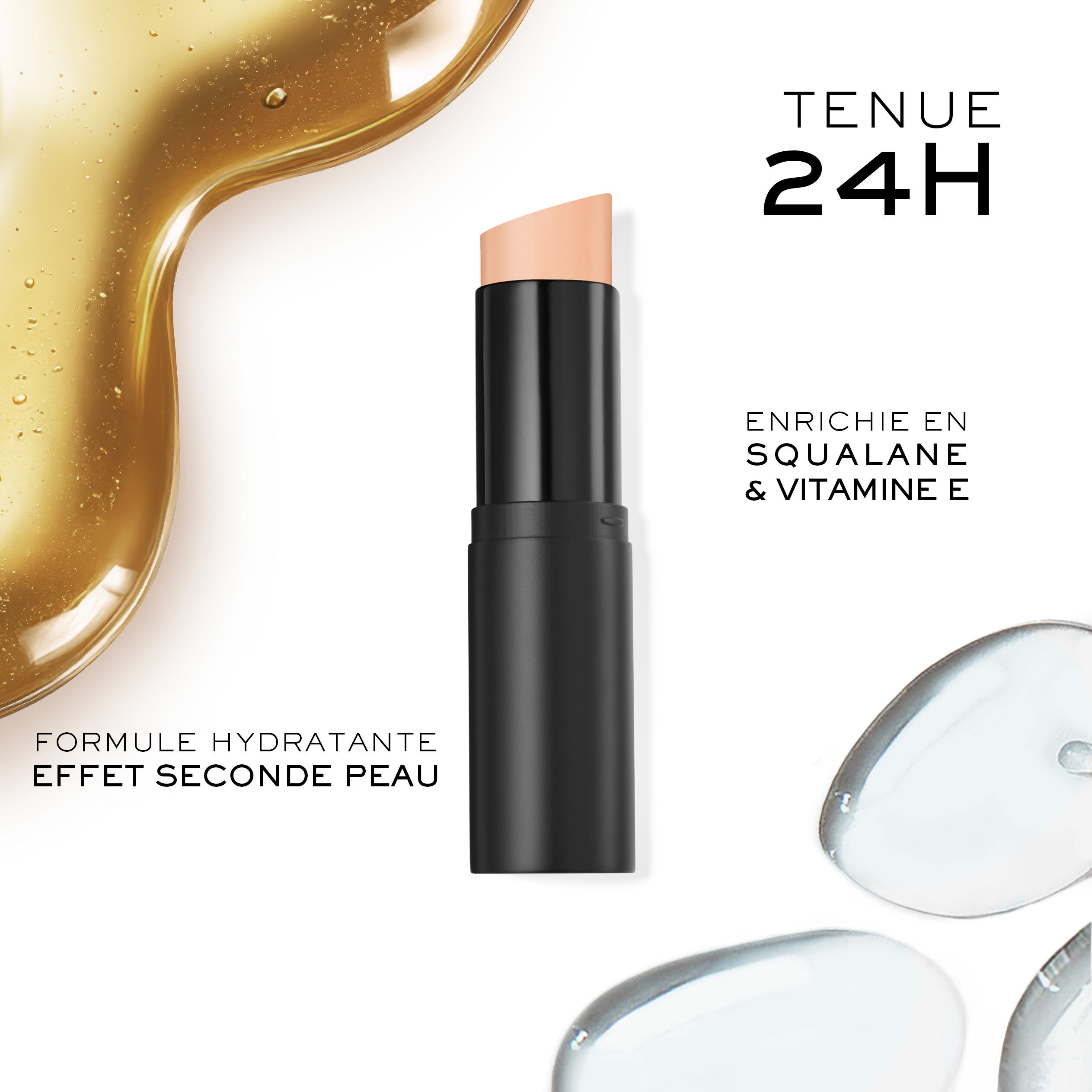 Enrichi en vitamine E et Squalane