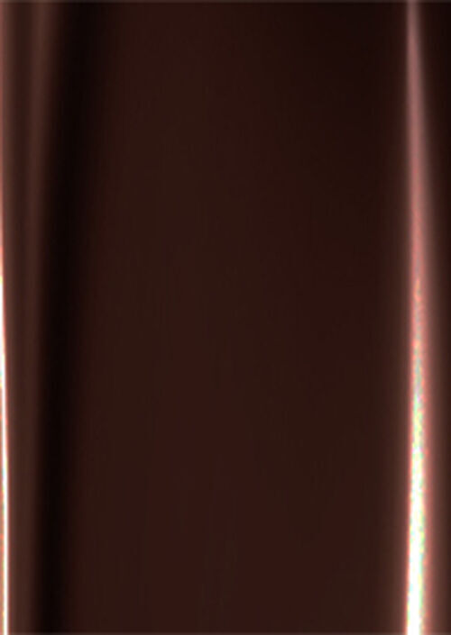 A smooth, dark brown surface with subtle highlights and a soft sheen, suggesting a rich, glossy texture.