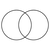 A simple black silhouette of a leaf against a white background.