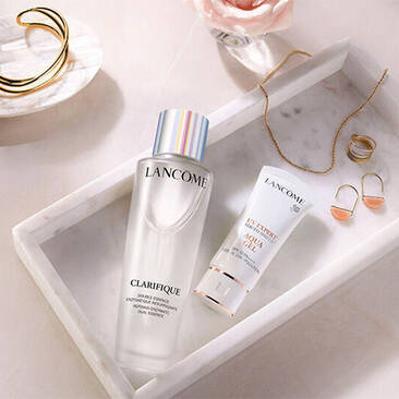 DITES OUI A UN PRINTEMPS EN BEAUTE AVEC LA ROUTINE DE SOINS POUR UNE PEAU RADIEUSE PAR LANCOME