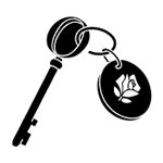 Logo stylisé représentant un globe terrestre avec la lettre 'F' intégrée, sur fond noir. Ce logo représente le programme de fidélité My Lancôme.
